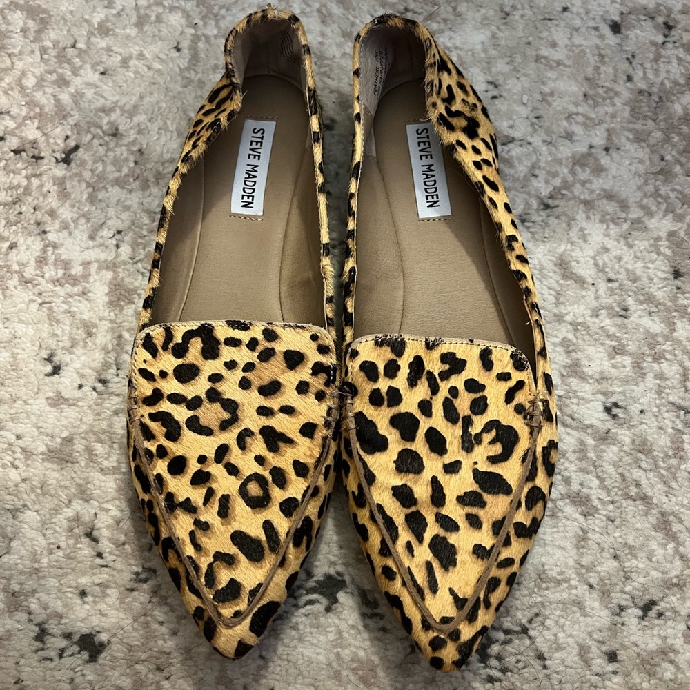 NEW Steve Madden Leopard Pointed Flats